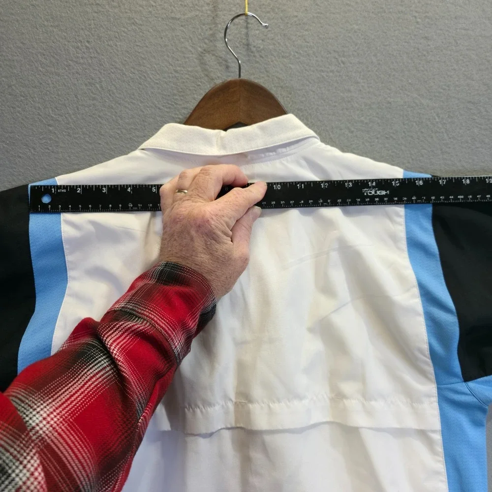 Vintage Adidas Men's White,Black & Blue Full Zip Track‎ Jacket Size Small